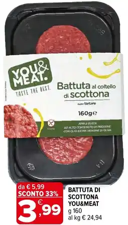 Iperal Battuta di scottona YOU&MEAT offerta