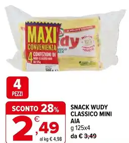 Iperal Snack wudy classico mini AIA offerta