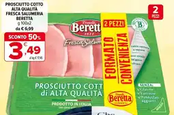 Iperal Prosciutto cotto alta qualità fresca salumeria BERETTA offerta