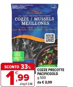 Iperal Cozze precotte PACIFICGOLD offerta