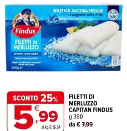 Iperal Filetti di merluzzo CAPITAN FINDUS offerta