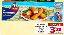 Iperal Bastoncini capitan FINDUS offerta