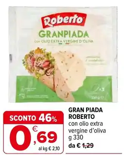 Iperal Gran piada roberto con olio extra vergine d'oliva offerta