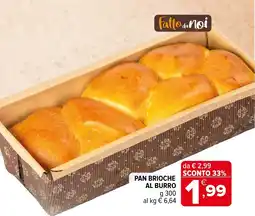 Iperal Fatto da noi pan brioche al burro offerta
