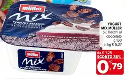 Iperal Yogurt mix müller più fiocchi al cioccolato offerta