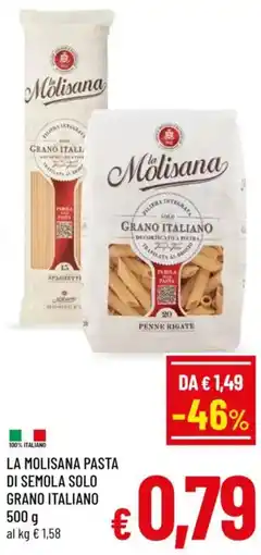 A&O La molisana pasta di semola solo grano italiano offerta
