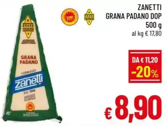 Zanetti grana padano dop