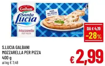 S.lucia galbani mozzarella per pizza