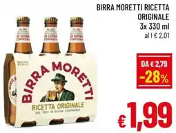 A&O Birra moretti ricetta originale offerta