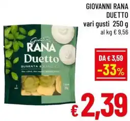 A&O Giovanni rana duetto offerta