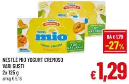 A&O Nestlé mio yogurt cremoso offerta