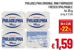 A&O Philadelphia original mini formaggio fresco spalmabile offerta