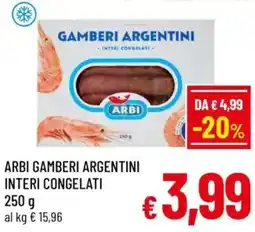 A&O Arbi gamberi argentini interi congelati offerta