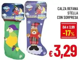 A&O Calza befana stella con sorpresa offerta