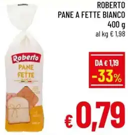 A&O Roberto pane a fette bianco offerta