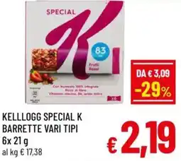 A&O Kelllogg special k barrette offerta