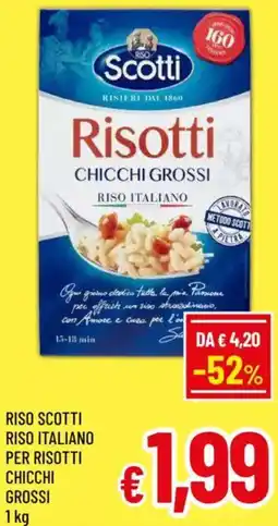A&O Riso scotti riso italiano per risotti chicchi grossi offerta