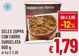 A&O Selex zuppa con farro surgelata offerta