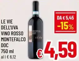 A&O Le vie dell'uva vino rosso montefalco doc offerta
