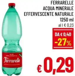 A&O Ferrarelle acqua minerale effervescente naturale offerta