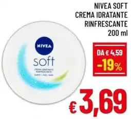 A&O Nivea soft crema idratante rinfrescante offerta