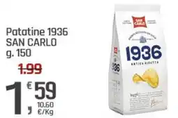 Supermercati Dok Patatine 1936 SAN CARLO offerta
