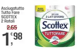 Supermercati Dok Asciugatutto Tutto Fare SCOTTEX 2 Rotoli offerta