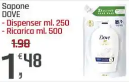 Supermercati Dok Sapone DOVE Dispenser - Ricarica offerta