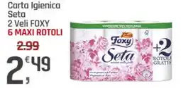 Supermercati Dok Carta Igienica Seta 2 Veli FOXY offerta