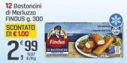 Supermercati Dok 12 Bastoncini di Merluzzo FINDUS offerta