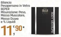 Supermercati Dok Bilancia Pesapersona in Vetro BEPER offerta