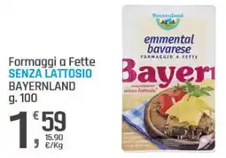 Supermercati Dok Formaggi a fette senza lattosio BAYERNLAND offerta