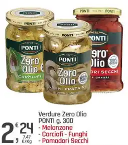Supermercati Dok Verdure Zero Olio PONTI offerta
