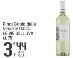 Supermercati Dok Pinot Grigio delle Venezie D.O.C. LE VIE DELL'UVA offerta