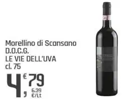 Supermercati Dok Morellino di Scansano D.O.C.G. LE VIE DELL'UVA offerta