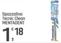 Supermercati Dok Spazzolino Tecnic Clean MENTADENT offerta