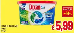 A&O Dixan classico 4in1 discs 21 pz offerta