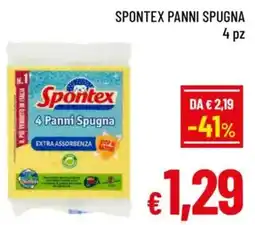 A&O Spontex panni spugna 4 pz offerta