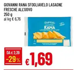 IperFamila Giovanni rana sfogliavelo lasagne fresche all'uovo offerta
