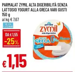 IperFamila Parmalat zymil alta digeribilità senza lattosio yogurt alla greca offerta
