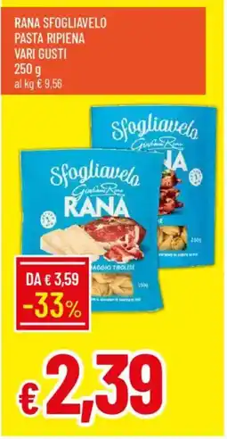 IperFamila Rana sfogliavelo pasta ripiena offerta
