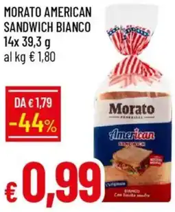 IperFamila Morato american sandwich bianco offerta