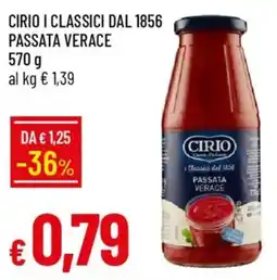 IperFamila Cirio i classici dal 1856 passata verace offerta