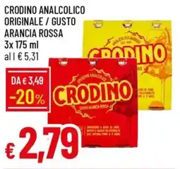 IperFamila Crodino analcolico originale / gusto arancia rossa offerta