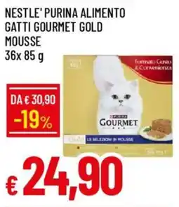 IperFamila Nestle' purina alimento gatti gourmet gold mousse offerta