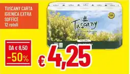 IperFamila Tuscany carta igienica extra soffice 12 rotoli offerta
