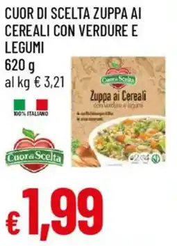 IperFamila Cuor di scelta zuppa ai cereali con verdure e legumi offerta
