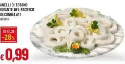IperFamila Anelli di totano gigante del pacifico decongelati offerta