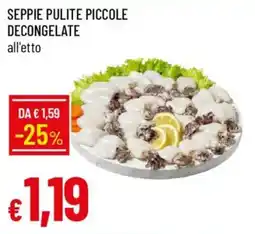 IperFamila Seppie pulite piccole decongelate offerta