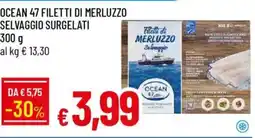 IperFamila Ocean 47 filetti di merluzzo selvaggio surgelati offerta